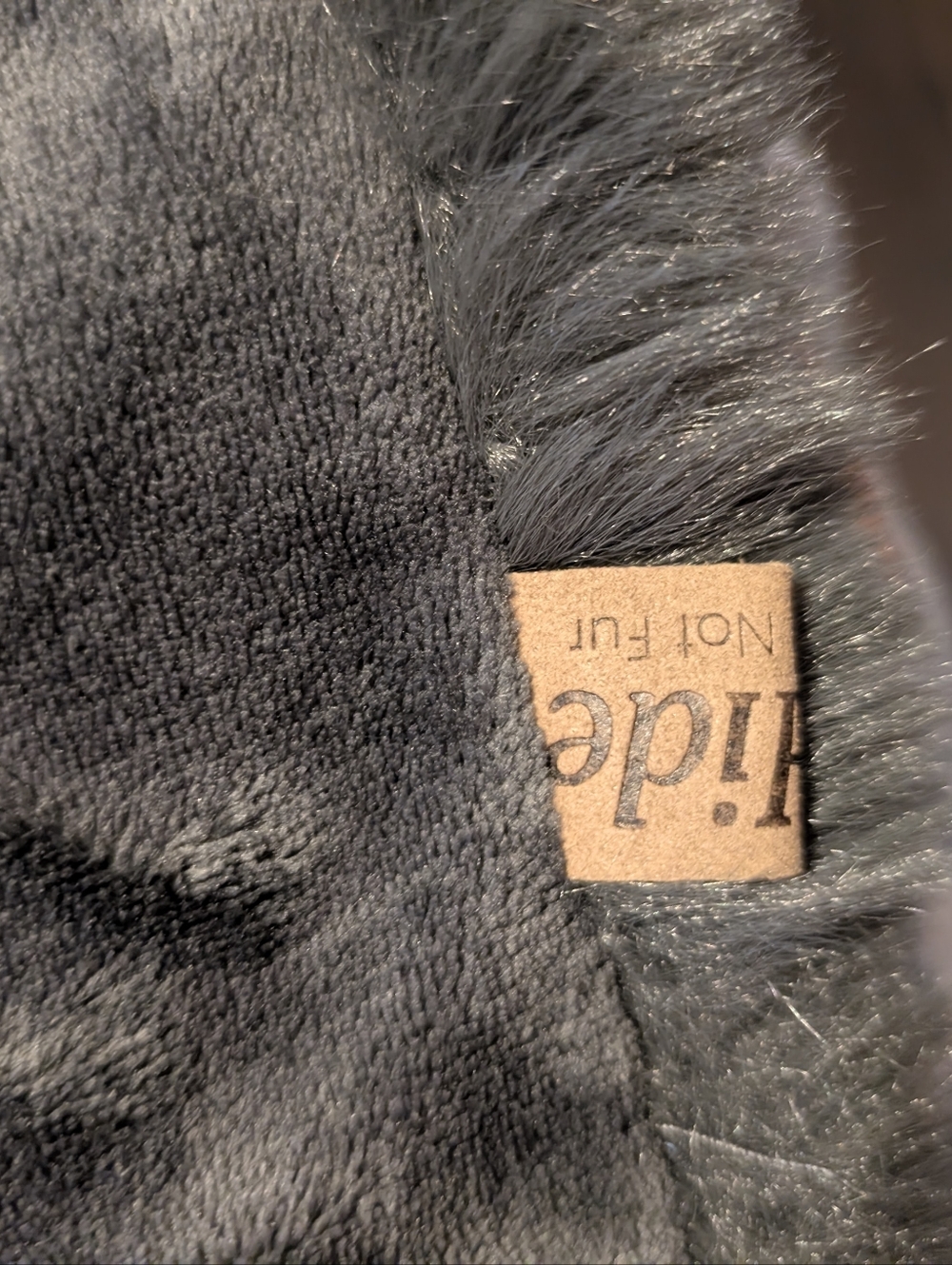 Plush Faux Fur Decorative Shams Pillow Cases - Charcoal Gray - Picture 3 of 10
